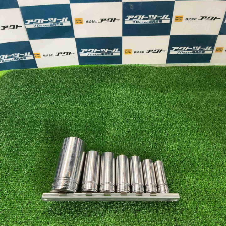 スナップオン(Snap-on) ディープソケット インチ 7個セット SF141・161・181・201・221・241・381【草加店】