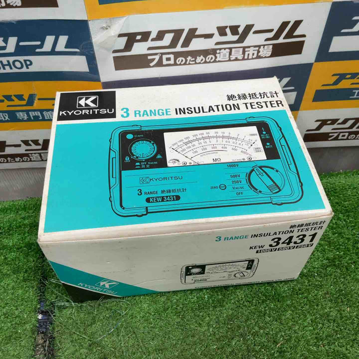 ３レンジ絶縁抵抗計 ２５０／５００／１０００V KEW３４３１ 共立電気計器【草加店】