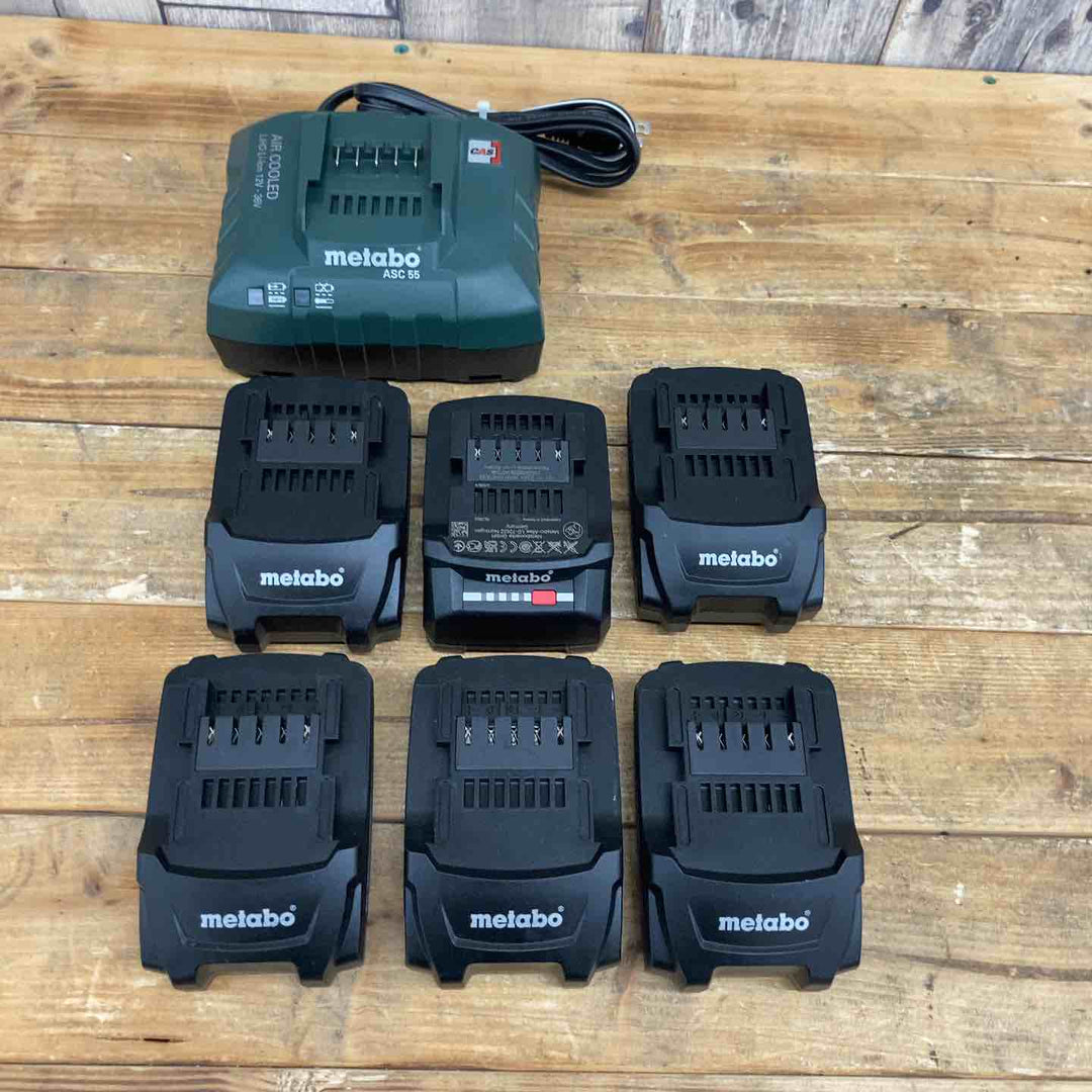 【超お得】 【中古品】 metabo メタボ (日立工機：ハイコーキ) SB18LTXBLI 18V 振動ドリルドライバー バッテリー6個付属 ドイツ製 DIY 【東大和店】