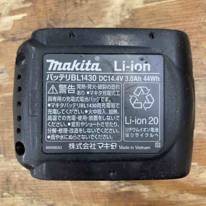 【現状品 】☆マキタ(makita) 100mmコードレスディスクグラインダー GA400DZ+14.4vバッテリーセット【柏店】