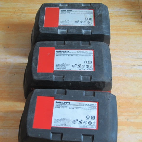 ▼ヒルティ(Hilti) リチウムイオンバッテリー B22 8.0 22V/8.0Ah　【3台セット】①【川崎店】