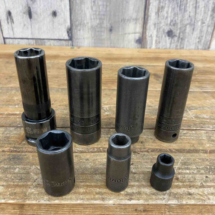 【中古品】 マックツール(MAC TOOLS) ソケットまとめ DTS22M、VPT617MM、XP68MMRなど 7個セット 1/2 3/8 【東大和店】