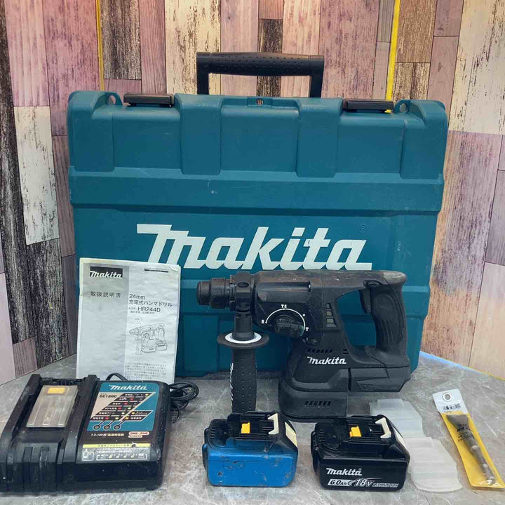 ★マキタ(makita) 18V コードレスハンマドリル HR244DRGXB【八潮店】