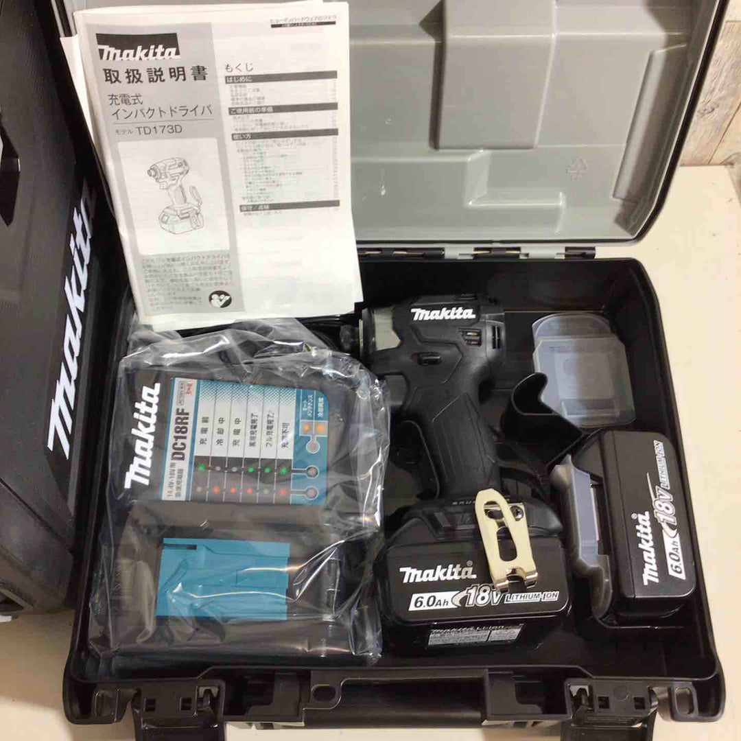 【未使用品】マキタ(makita) コードレスインパクトドライバー TD173DRGX TD173DRGXB TD173DRGXO 5台セット 青 ブルー 黒 ブラック オリーブ【戸田店】