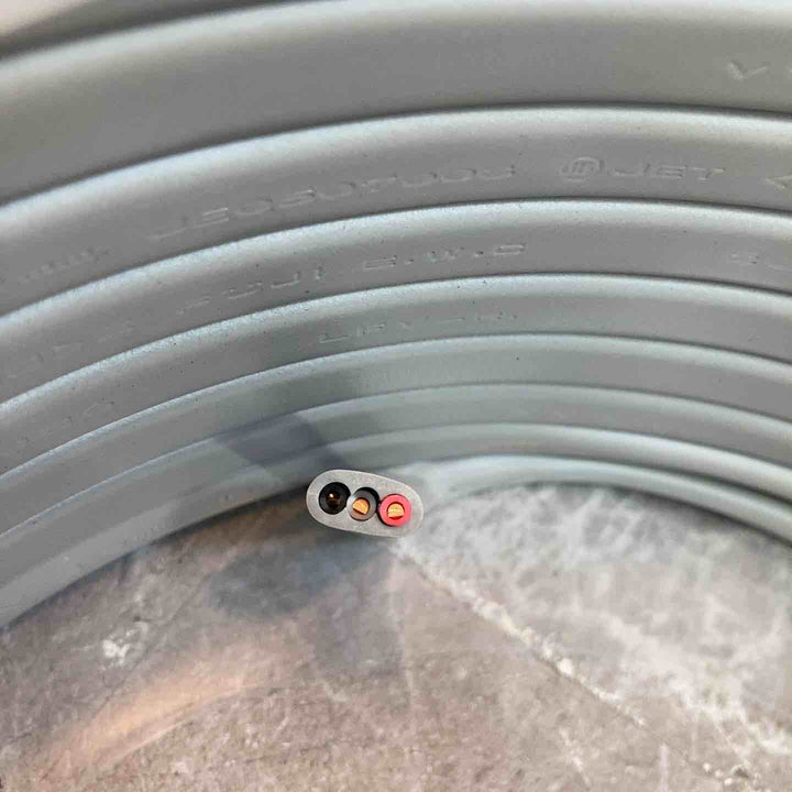 未使用品】富士電線 VVFケーブル 3ｘ2.0ｍｍ 100ｍ巻 赤白黒【八潮店】