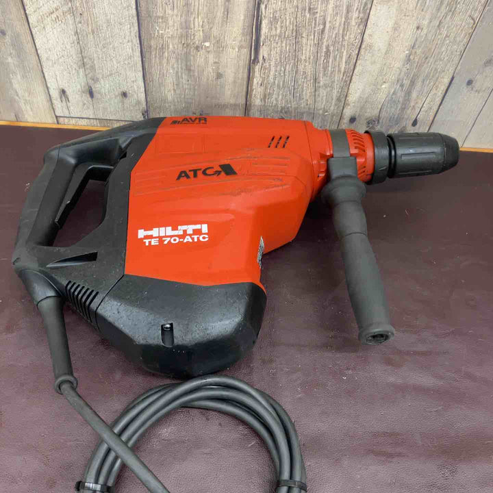 【中古品】 ヒルティ(Hilti) コード式ロータリーハンマドリル TE70-ATC/AVR アタッチメントTEDRS-Y・ビット3個付属 【東大和店】