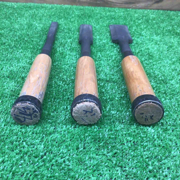 【中古・現状品】 正道 銘 鑿 のみ ＊3本組 【鴻巣店】