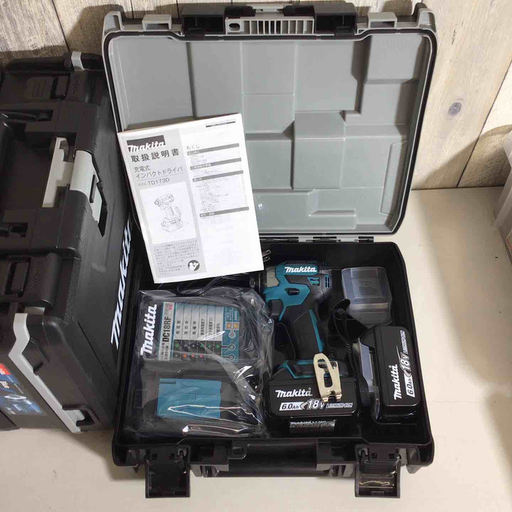 【未使用品】マキタ(makita) コードレスインパクトドライバー TD173DRGX ブルー 青 5台セット【戸田店】