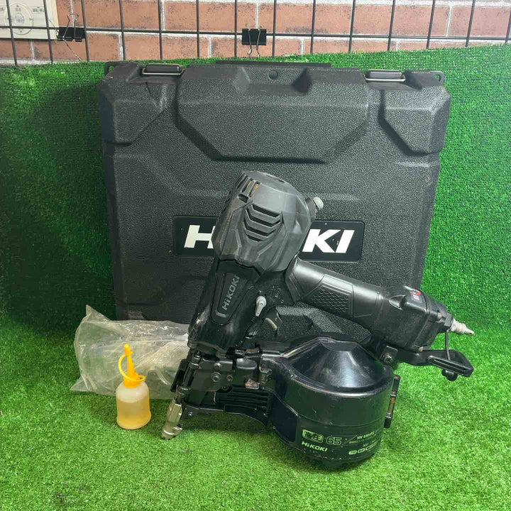 【中古品】 HiKOKI (ハイコーキ) 高圧ロール釘打機 アブソリュートブラック パワー切替機構・エアダスタ付 NV65HR2(SAB) 【藤沢店】