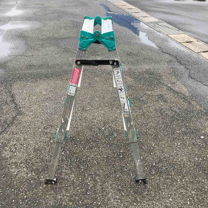 【現状品】◇長谷川工業(ハセガワ/Hasegawa) アルミ合金製脚部伸縮式兼用脚立 RY1.0-09 (RY-09)【鴻巣店】