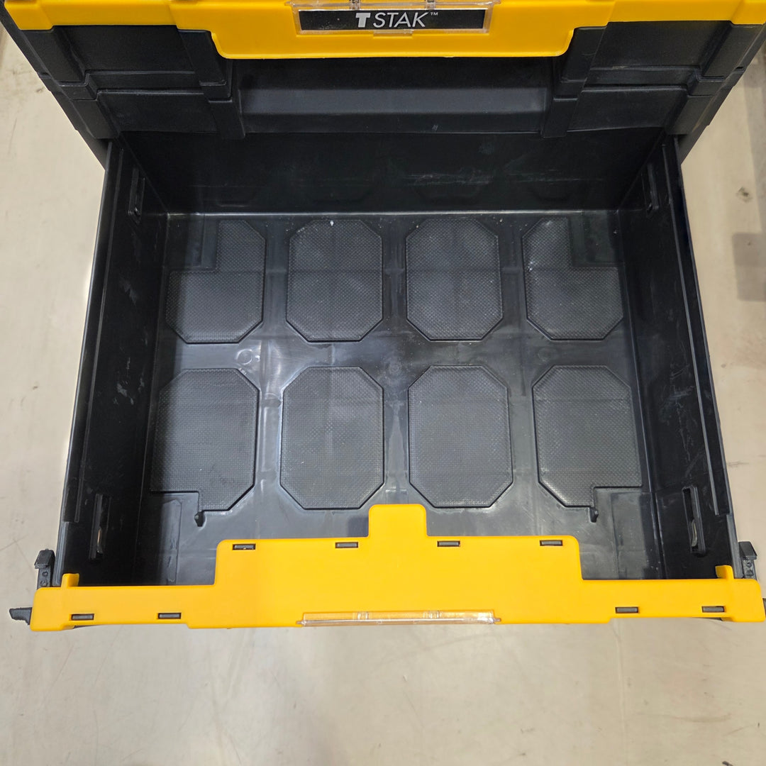 デウォルト(DEWALT) TSTAK モバイルツールボックス キャリータイヤ付き 工具箱 収納ケース ツールボックス 運びやすい 積み重ね収納 DWST83347-1【町田店】