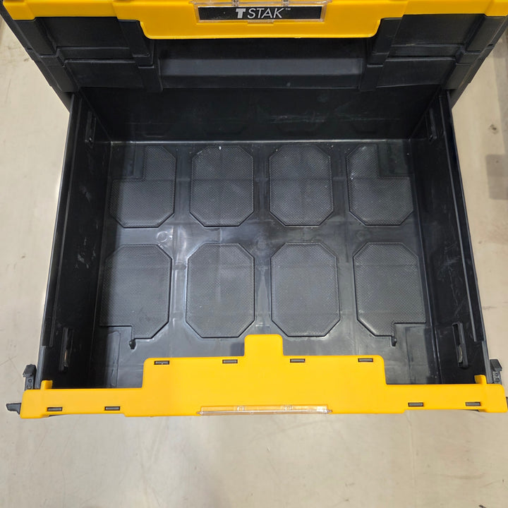 デウォルト(DEWALT) TSTAK モバイルツールボックス キャリータイヤ付き 工具箱 収納ケース ツールボックス 運びやすい 積み重ね収納 DWST83347-1【町田店】