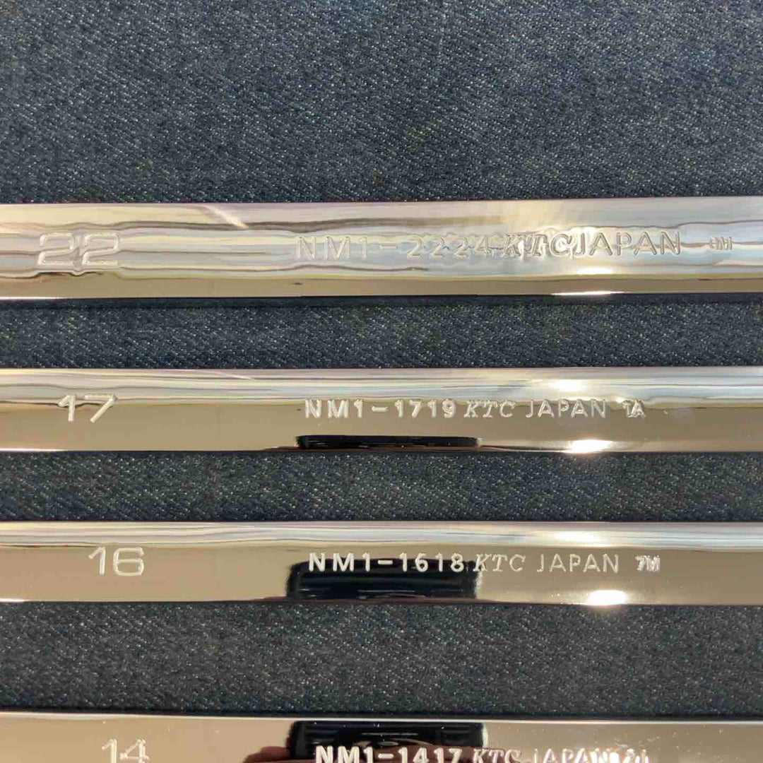 KTC ネプロス めがねレンチ NM1-0810,1012,1214,1315,1417,1618,1719,2224 8本セット【八潮店】