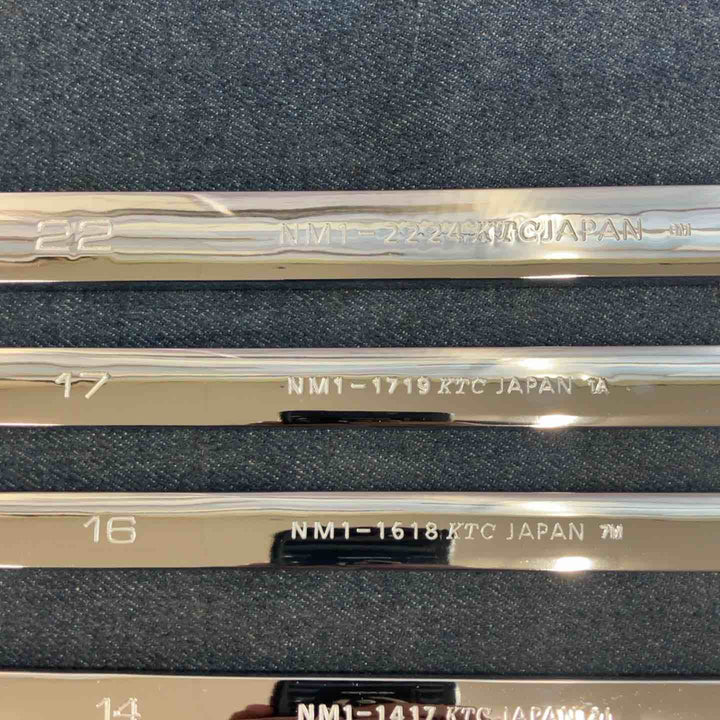 KTC ネプロス めがねレンチ NM1-0810,1012,1214,1315,1417,1618,1719,2224 8本セット【八潮店】