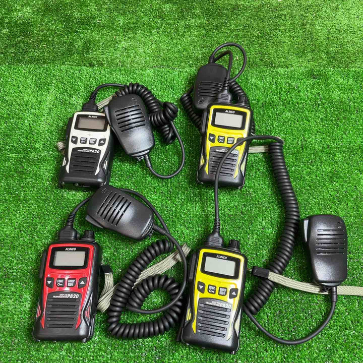 アルインコ 特定小電力トランシーバー DJ-PB20 スピーカーマイク付き4台セット【桶川店】