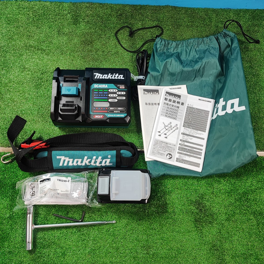 【店頭受取り限定】マキタ(Makita) 充電式草刈機 40Vmax4Ah バッテリ・急速充電器付 MUR006GRM【岩槻店】