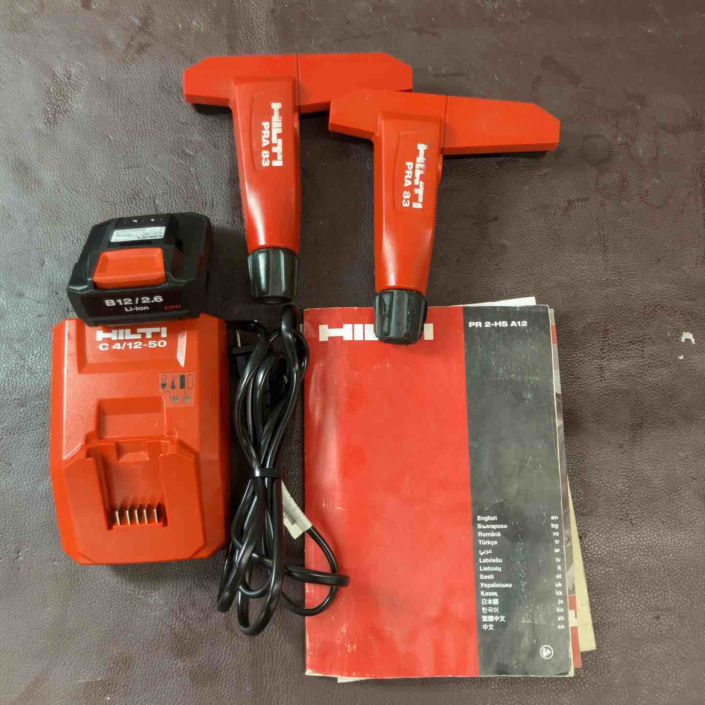 中古美品】ヒルティ(Hilti) コードレス回転レーザー PR 2-HS A12 受光