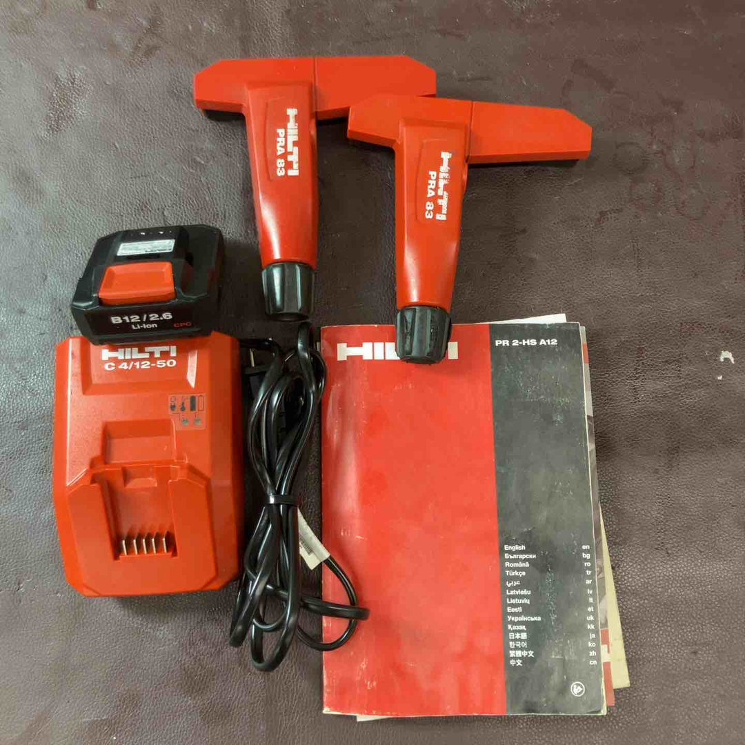 【中古美品】ヒルティ(Hilti) コードレス回転レーザー PR 2-HS A12 受光器【東大和店】