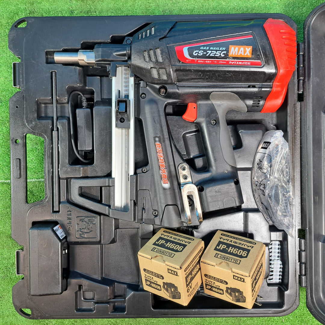 ◇マックス(MAX) コードレスガスネイラ GS-725C 新品バッテリー2個付き！【岩槻店】