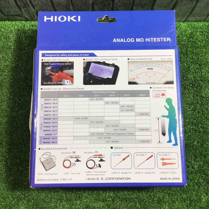 ◇日置電機(HIOKI) アナログメグオームハイテスタ (スイッチなしリード付属) IR4014-10【川口店】