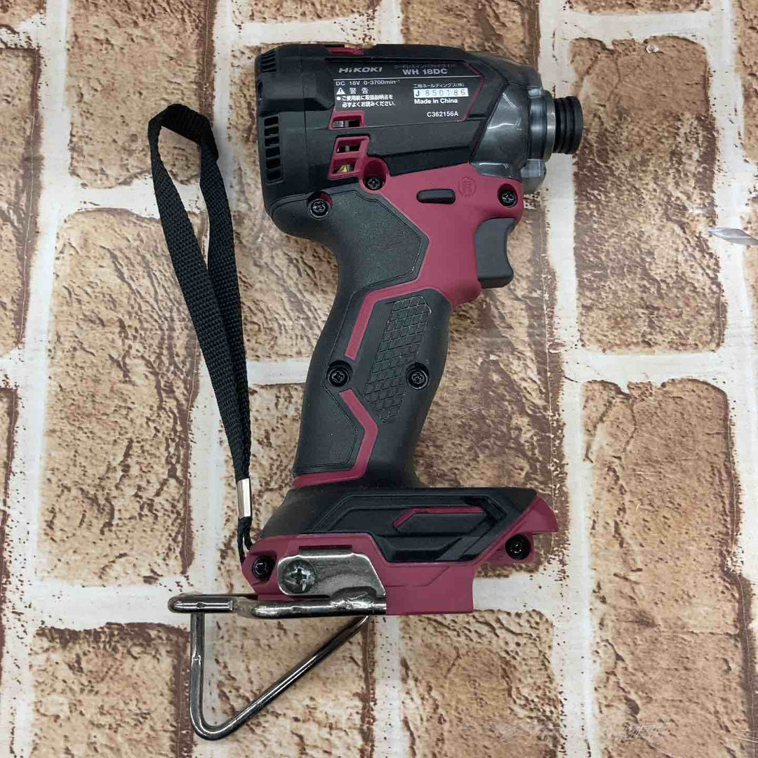 ★ハイコーキ(HIKOKI ※旧:日立工機) コードレスインパクトドライバー WH18DC(NNR)【所沢店】
