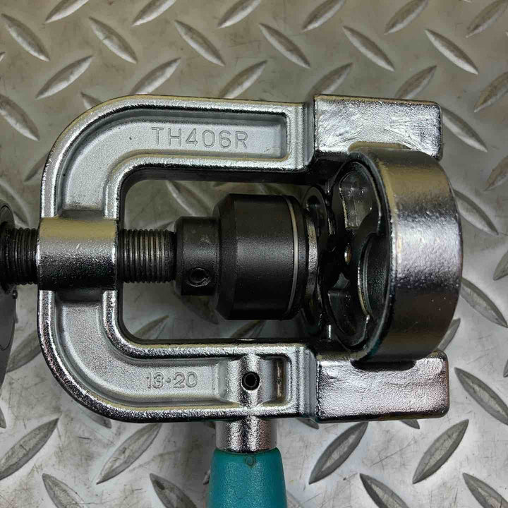 ◇スーパーツール フレキ管ツバ出し工具(ラチエットハンドル式) TH406R【川崎店】