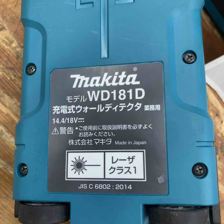 ★マキタ(makita) コードレスウォールディテクタ コンクリート探知機 WD181DZK【柏店】
