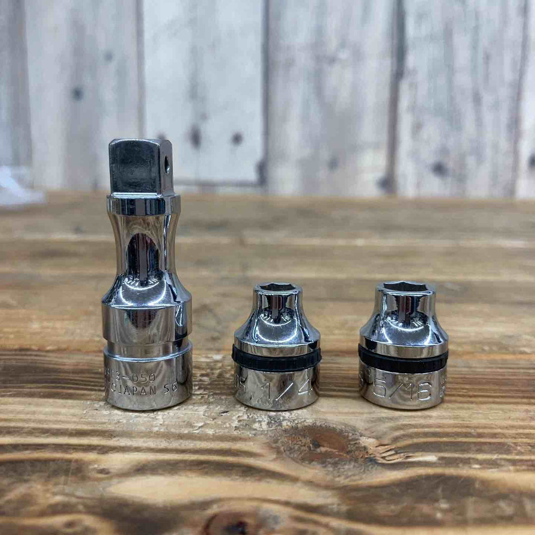 【中古品】 【まとめ売り】 ネプロス ソケット エクステンションバー NB3-208SP、7/8、3/4、5/16、1/4、NBE3-050 6個セット ブランド 【東大和店】