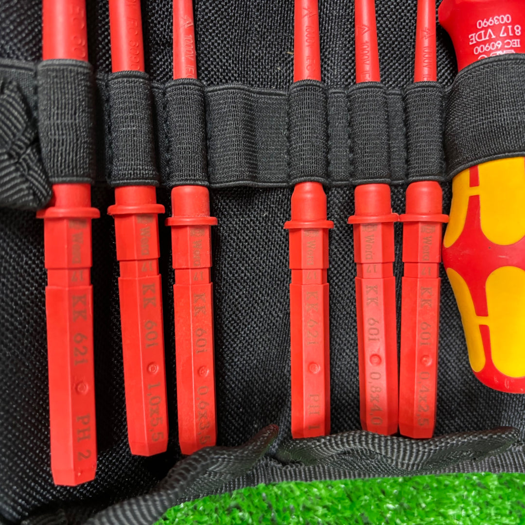 【中古品】WERA  電気工事用7 差替式ドライバーセット 絶縁ハンドル 817 VDE【電材館越谷店】