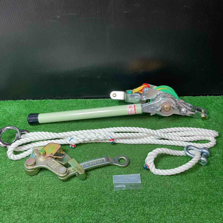 永木精機(NAGAKI) ベルト式張線器 N-1000 N-2 ヒフクカムラー 安全カバー付 ハルー張線器 絶縁張線器【岩槻店】