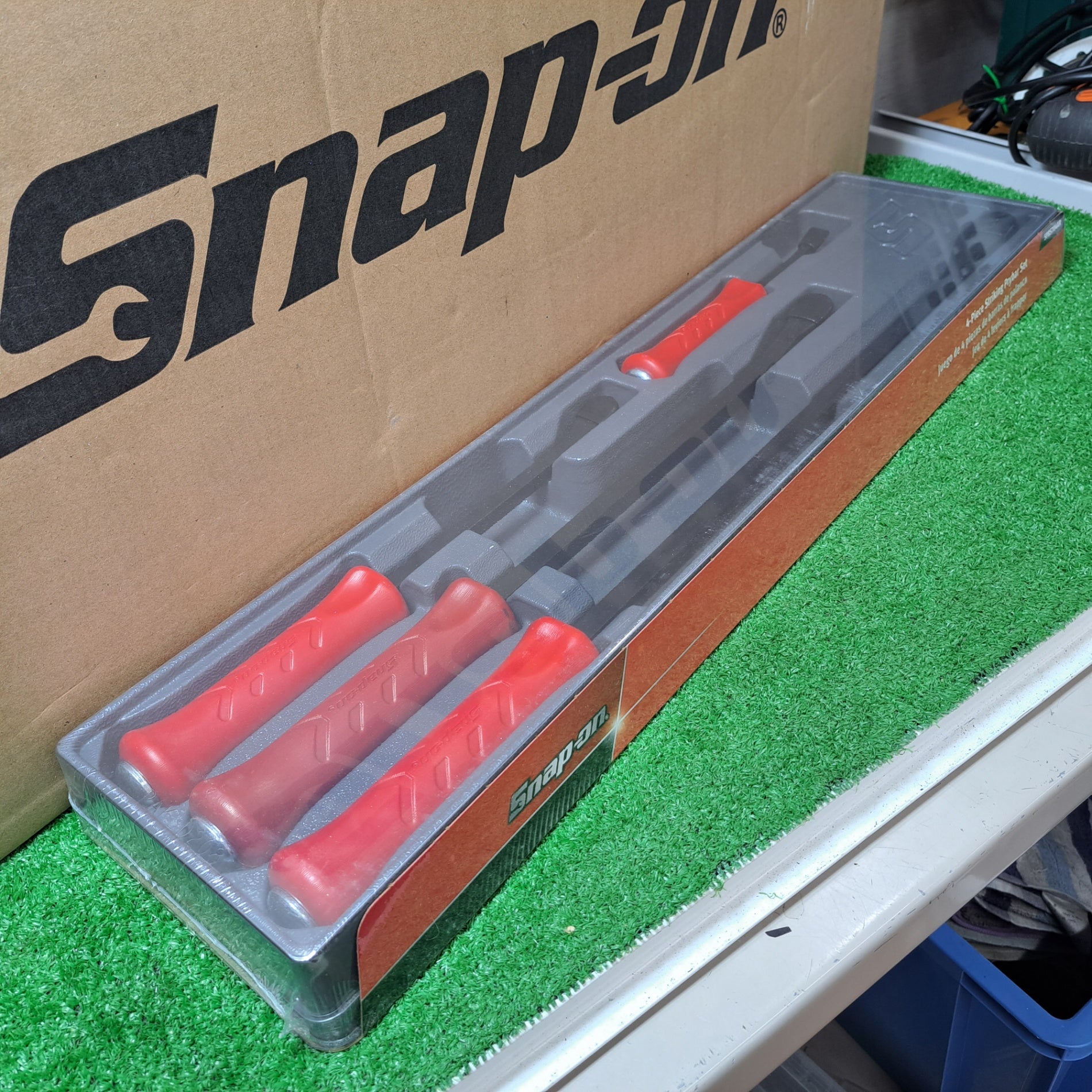 〇 Snap-on/スナップオン 貫通 ストライキングプライバーセット SPBS704AR レッド バール ４本セット【岩槻店】