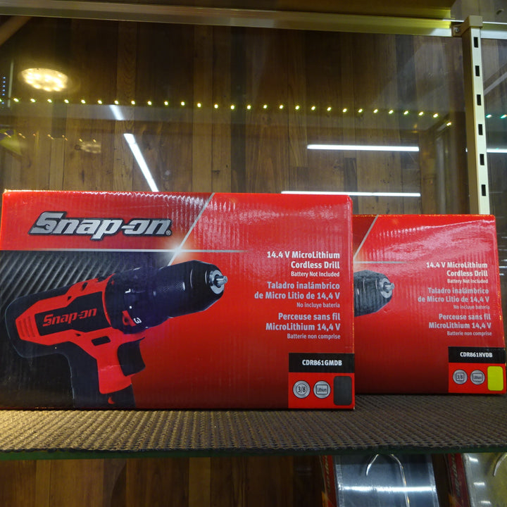 スナップオン/Snap-on 14.4V コードレスドリル 2個セット CDR861GMDB+CD861HVDB ガンメタ、イエロー【岩槻店】