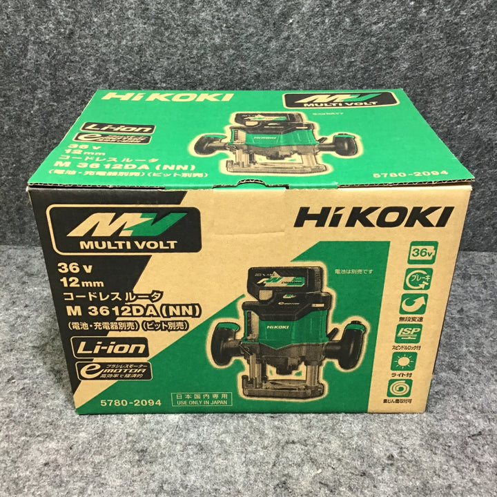 【未使用・サマーセール！】 ハイコーキ HiKOKI マルチボルト コードレスルーター M3612DA(NN) 本体のみ 【桶川店】