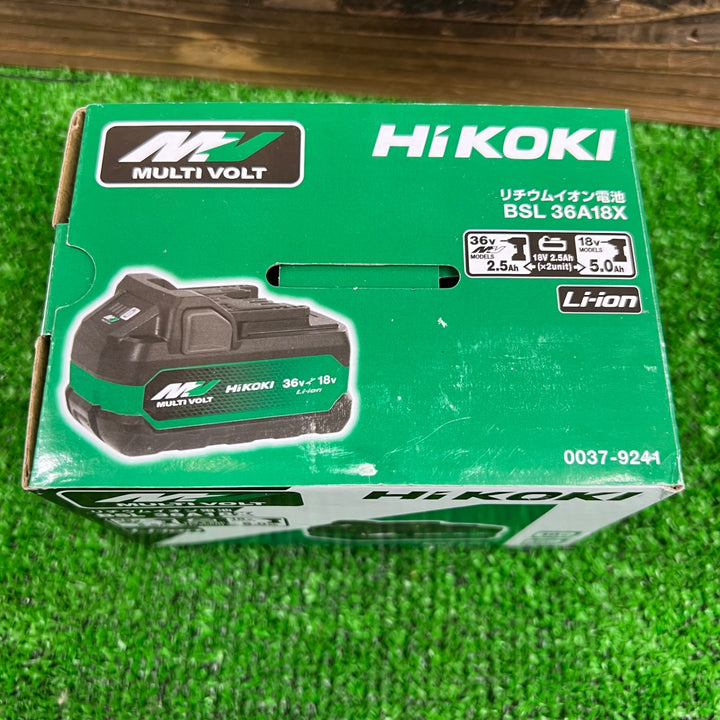 ★ハイコーキ(HIKOKI ※旧:日立工機) リチウムイオンバッテリー 36V/2.5Ah BSL36A18X【桶川店】