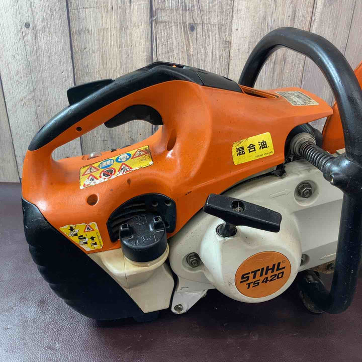【中古品】スチール(STIHL) エンジンカッター TS420/700 プライマリーポンプ・ブレード新品交換済 コンクリートカッター【東大和店】