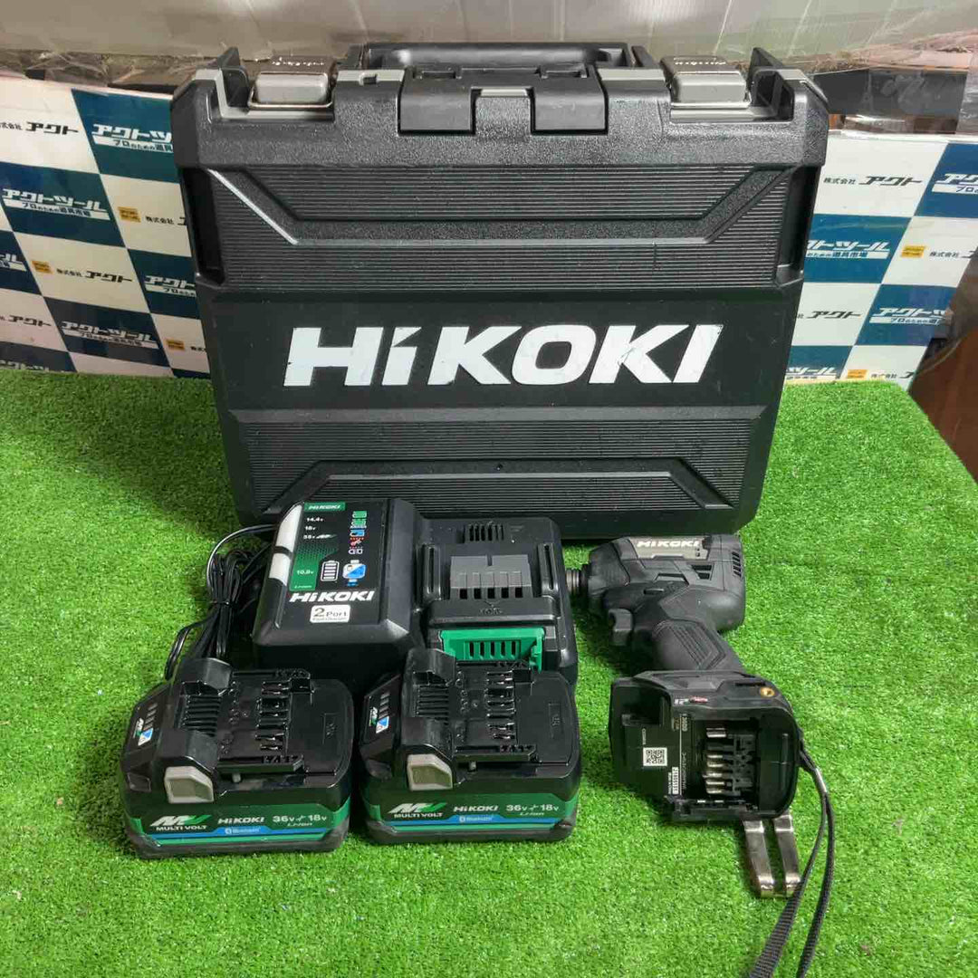 ★ハイコーキ(HIKOKI ※旧:日立工機) コードレスインパクトドライバ ストロングブラック WH36DD(2XHBSZ)【草加店】