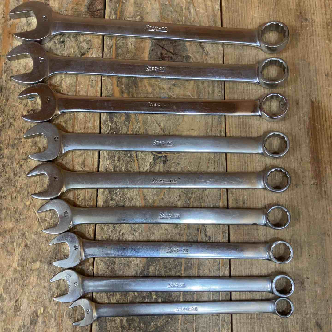スナップオン(Snap-on) 旧ロゴ コンビネーションレンチセット OEXM100-180 計9点【所沢店】