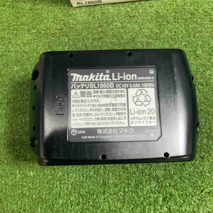 【未使用品】【4個セット】マキタ (makita) リチウムイオンバッテリー 18V/6.0Ah BL1860B【藤沢店】