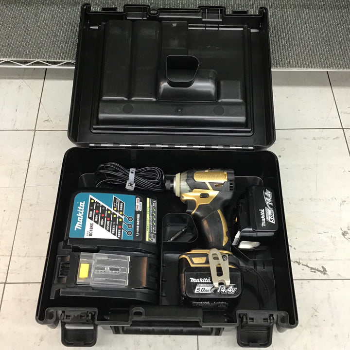 【中古品】 マキタ/makita コードレスインパクトドライバ 14.4V ゴールド TD137DSP1 (TD137DRTX) 【鴻巣店】