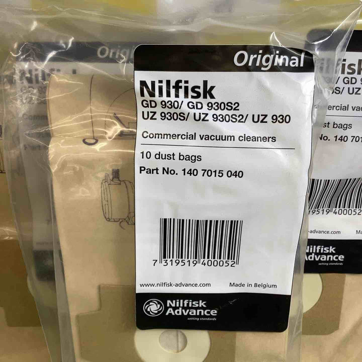 ニルフィスク GD930用ペーパーバッグ 10枚入り×3セット【越谷店】