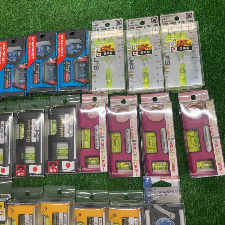 ▼18go【未開封/送料無料】水平器 磁石モデル マグネット付き 40個まとめ売り エビスダイヤモンド KOD シンワ等【川越店】