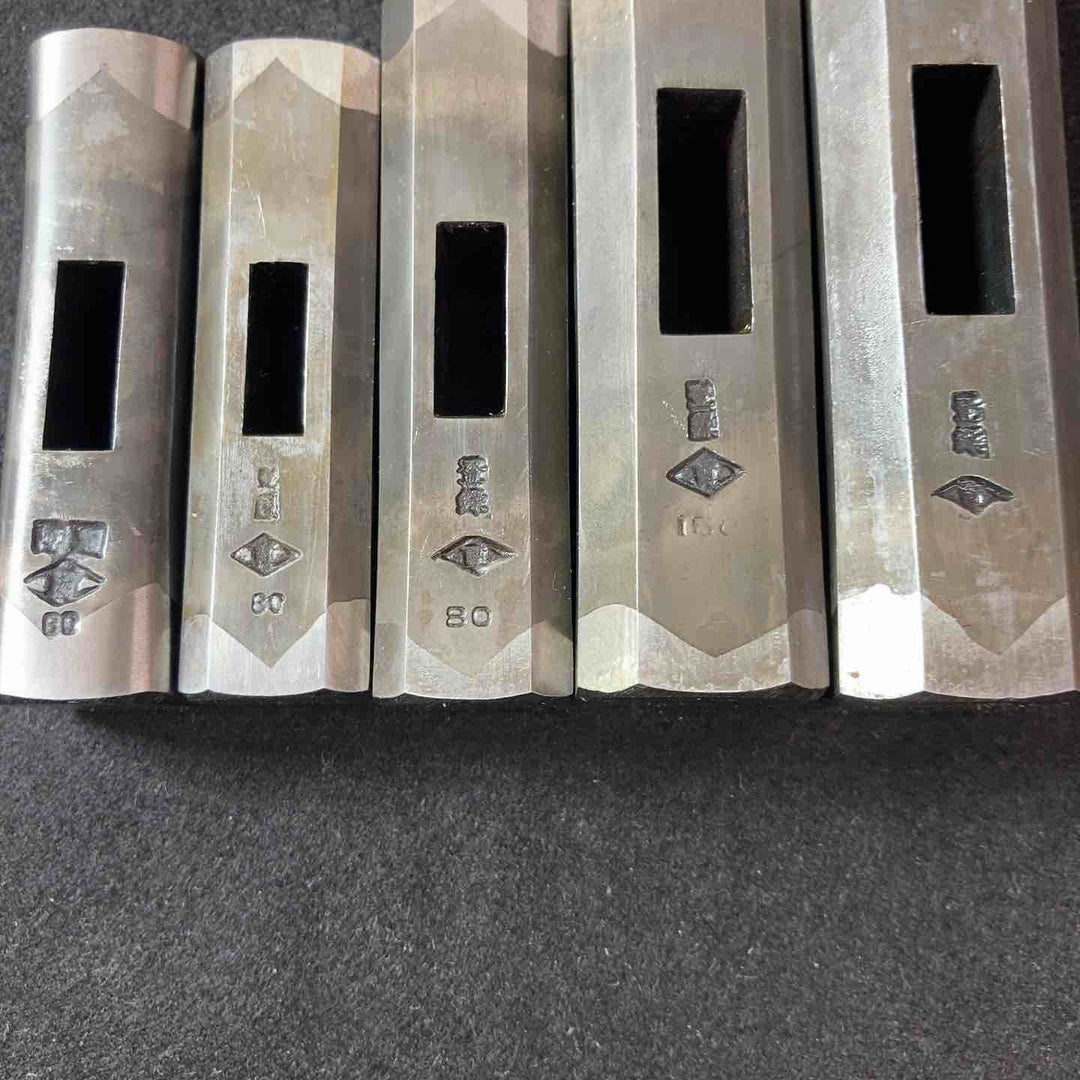 【未使用(店頭展示品)】玄翁(玄能)菱貫 60(四角)・60(八角)・80・100・120(匁) 5本まとめ 総重量：1.96Kg【東大和店】