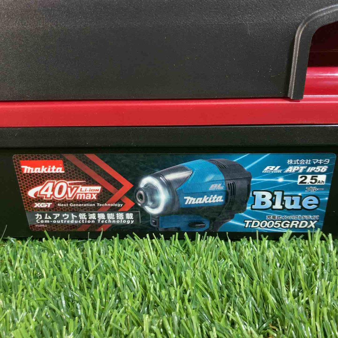★マキタ(makita) 40Vmaxコードレスインパクトドライバー TD005GRDX 純正バッテリー2個付【戸田店】