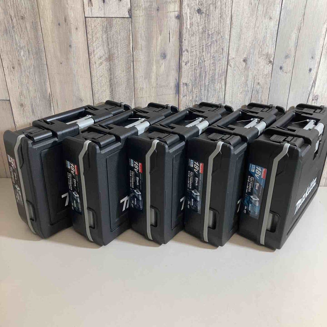 【未使用品】マキタ(makita) コードレスインパクトドライバー TD173DRGX TD173DRGXB TD173DRGXO 5台セット 青 ブルー 黒 ブラック オリーブ