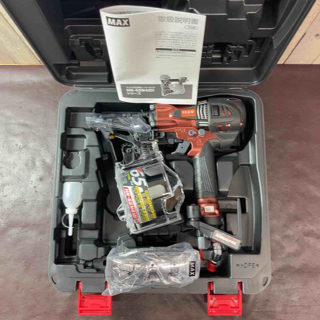 【未使用(店頭展示品)】★マックス(MAX) 高圧用釘打ち機 HN-65N4(D)_マットマイスターレッド【東大和店】