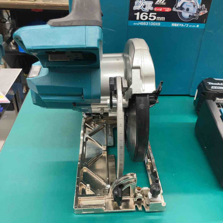 ★マキタ(makita) コードレス丸のこ HS631DGXS　バッテリ1つ充電回数26回【戸田店】