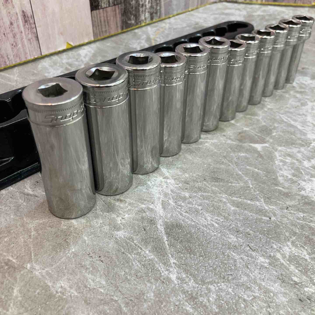【中古品】snap-on/スナップオン　セミディープソケット　12ピースセット　3/8　PAKTY241【八潮店】