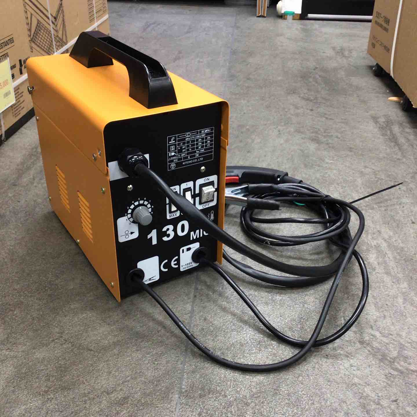 KITCHO 100Vノンガス半自動溶接機 モデル：MIG130 IEC60974-1