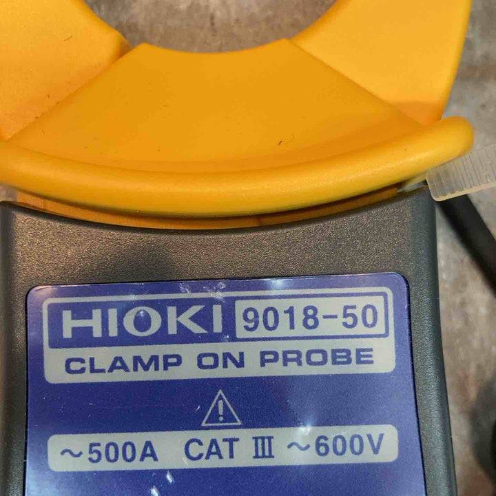 ◇HIOKI (日置電機) クランプオンプローブ 9018-50 ※9704変換アダプタ付き【八潮店】