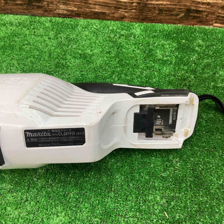 ★マキタ(makita) コードレスクリーナー CL281FDZW　サイクロン付き【川越店】